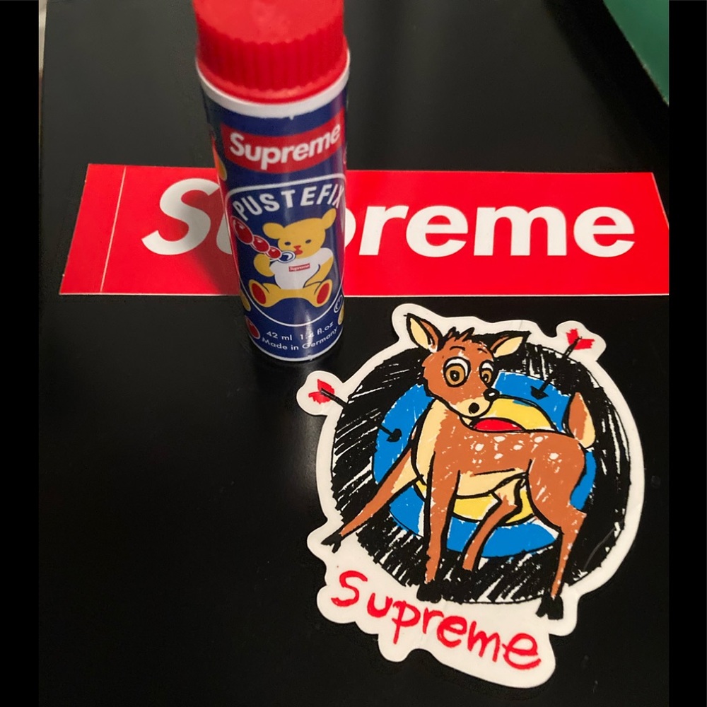 Supreme Pustefix SS21 Bubbles With 2 Supreme Stickers Brand New